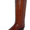 Alligator and Flat Leather Boot