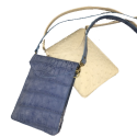 Sueded Gator  & Ostrich Cross Body